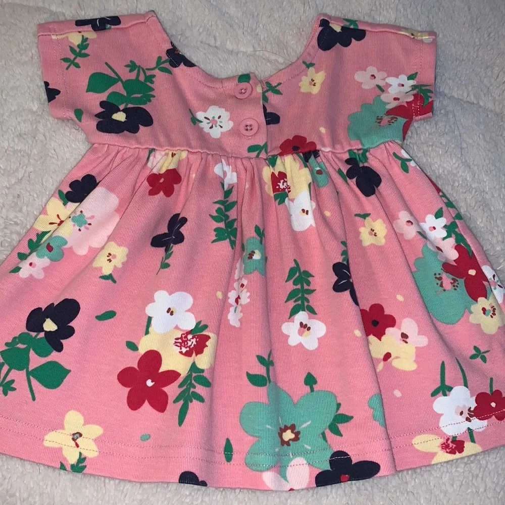Hanna Andersson 60 Pink Floral Dress 3-6M Perfect!💕 - Picture 2 of 10
